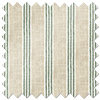 Emily Bond George Stripe Print, Fern - Twist&Fit Roman Blind